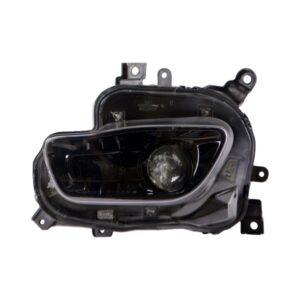 Jeep Cherokee Head Lamp Passenger Side Hid Black Bezel 2014-2018