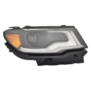 Jeep Compass MP Head Lamp Passenger Side Hid With LED Drl 2017-2021