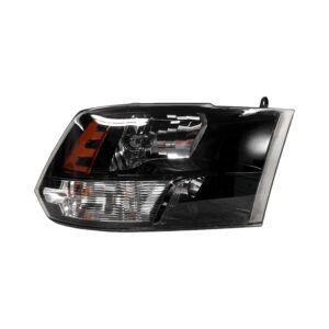 Ram PICKUP-RAM-2500/PICKUP-RAM-3500 Head Lamp Passenger Side Halogen Std TYPE With black Bezel High Quality 2013-2018