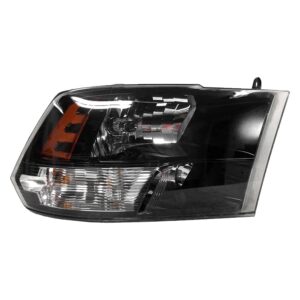 Ram PICKUP-RAM-2500/PICKUP-RAM-3500 Head Lamp Passenger Side Halogen Std TYPE With black Bezel CAPA Certified 2013-2018