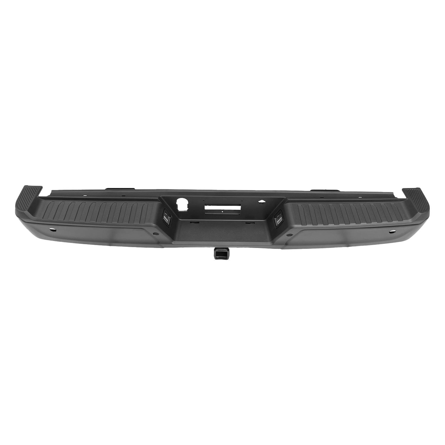 Ford Pickup F150/Pickup F150 Police Responder Bumper Rear Assembly Black Paint-to-Match Light Duty With Park Assist Sensor/Maximum Duty Hitch Without Active Park Sensor 2021-2023