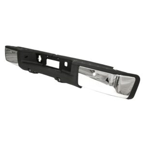 GMC Sierra Pickup Hybrid Bumper Rear Assembly Chrome With outer Pads/end Caps/sensor 2009-2013