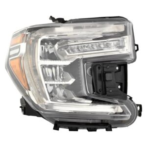 GMC Pickup Denali 1500 Head Lamp Passenger Side With LED Signal Light Without Logo 2019-2021