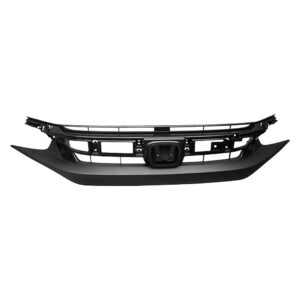 Honda Civic Coupe 2019-2020/Civic Sedan 2019-2021 Grille Textured Black Excludes Si/sport CAPA Certified