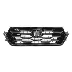 Honda CRV Grille Front Gloss Black With Chrome Molding For Gas Ex/ex-l/Sport Models 2023-2026