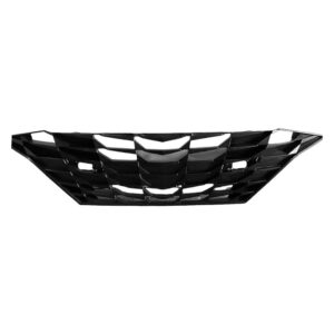 Hyundai Elantra Sedan Grille Front Textured Black Without Adaptive Cruise Korea Built Sedan/Hybrid Excludes N/N-line 2021-2023