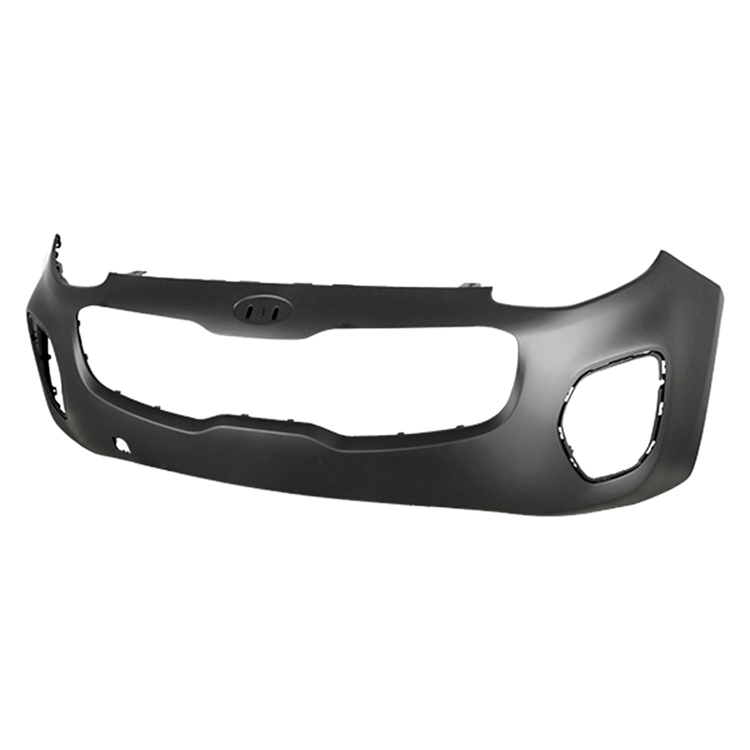 Kia Sportage Bumper Front Primed Without Sensor For AWD Model CAPA Certified 2017-2019