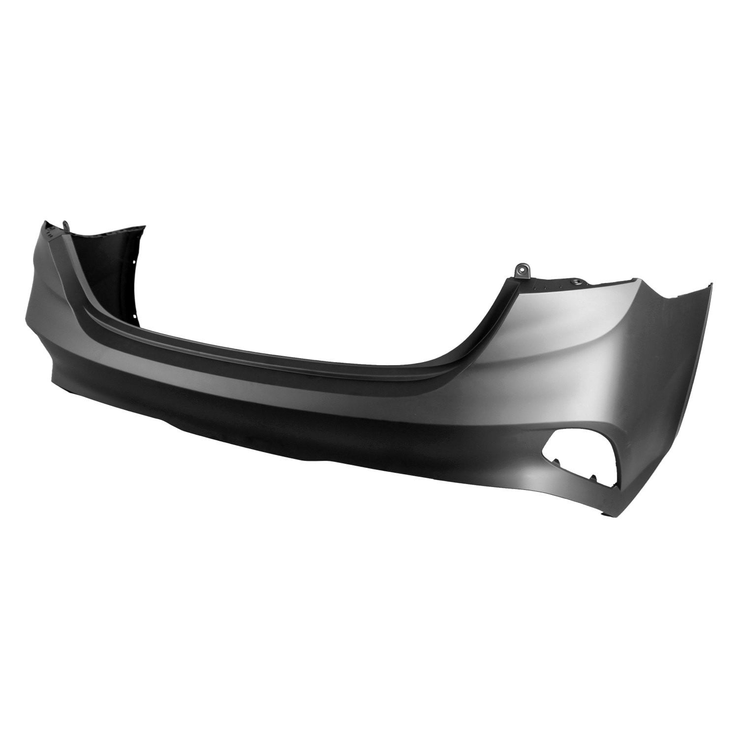 Kia Forte Bumper Rear Primed Without Park Assist Sensor CAPA Certified 2022-2024