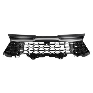 Kia Sportage Grille Front Ptd Black Camera With Silver Gray Molding X-line/X-pro Models 2023-2025