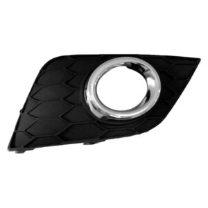 Nissan Sentra Fog Lamp Bezel Front Passenger Side Matt Black/chrome 2016-2019