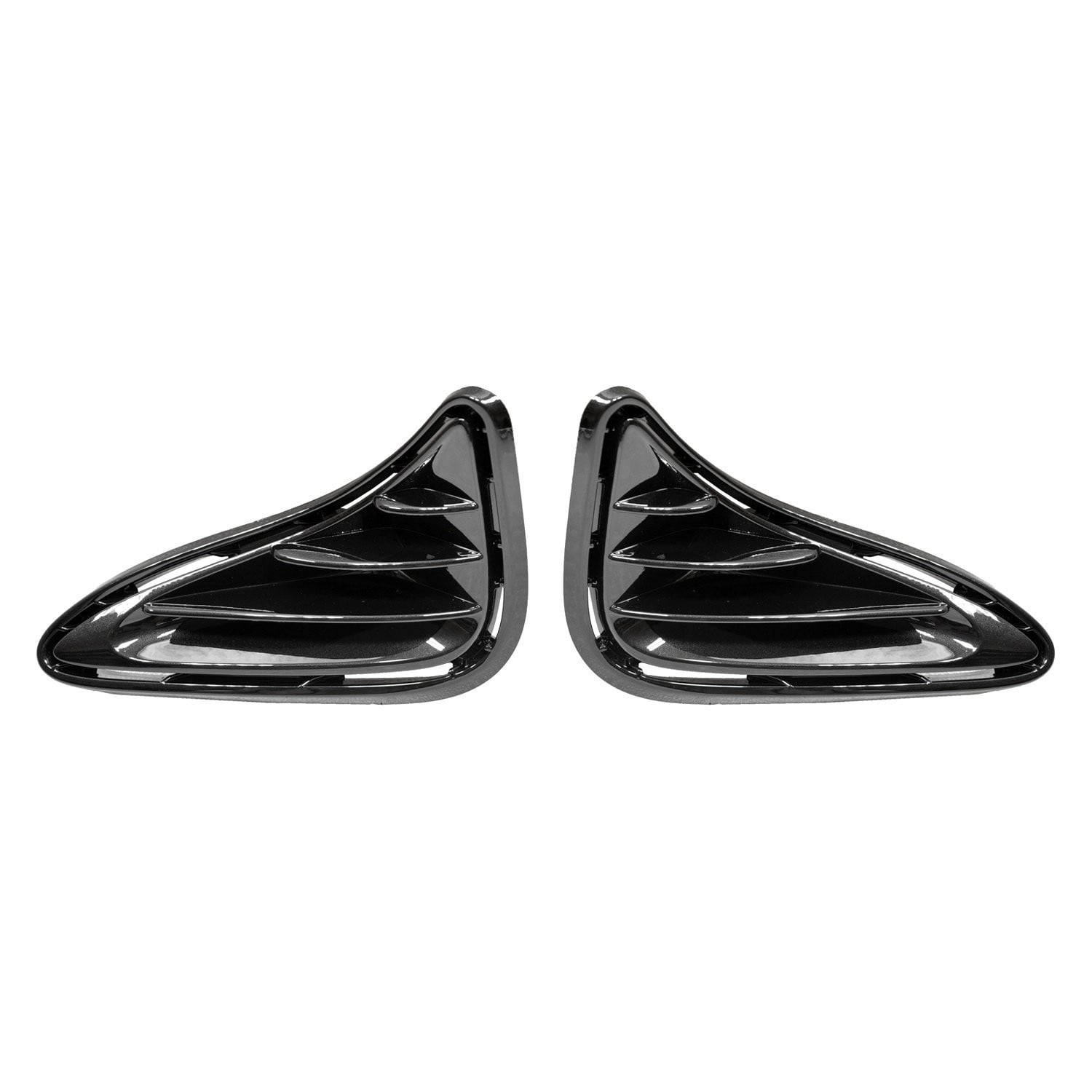 Toyota Corolla Sedan Drl Cover Driver Side And Passenger Side Set Gloss Black 2017-2019