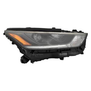 Toyota Highlander Head Lamp Passenger Side Black LED Drl Xse With LED Drl 2021-2026