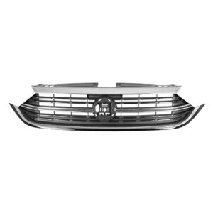 Volkswagen Jetta Grille Front With chrome Upper Molding Excludes Gli/sprt 2022-2024