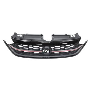 Volkswagen Jetta Grille Front Upper Textured Black With Chrome/Gli/autobahn 2022-2024