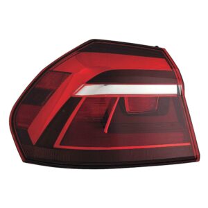 Volkswagen Passat Tail Lamp Driver Side Without LED Tinted From 7/16 CAPA Certified 2017-2019